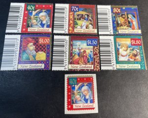 NEW ZEALAND # 1532-1538-MINT NEVER/HINGED--COMPLETE SET +  BKLT SINGLE--1998