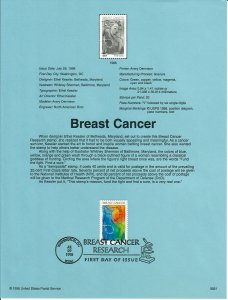 US SP1286 Breast Cancer Awareness Souvenir Page #B1