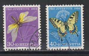 Switzerland # B240-241, Insect & Butterfly, High Values, Used, 1/3 Cat.