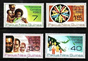 Papua New Guinea-Sc#517-20-unused NH set-National Census-1980-