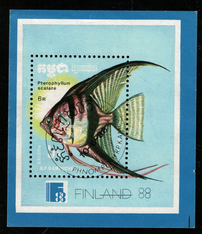 FINLAND 1988, A fish, Block (Т-7194)
