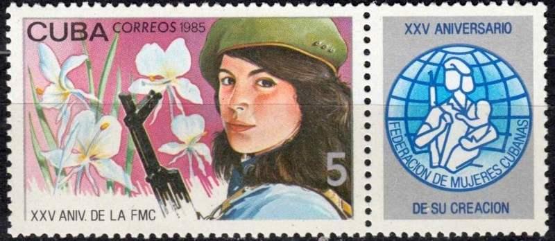 CUBA Sc# 2806  CUBAN WOMENS' FEDERATION organization  1985  MNH