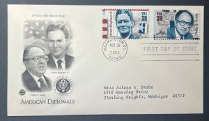 AMERICAN DIPLOMATS MAY 30 2006 WASHINGTON D.C. ARTCRAFT FIRST DAY COVER (FDC)