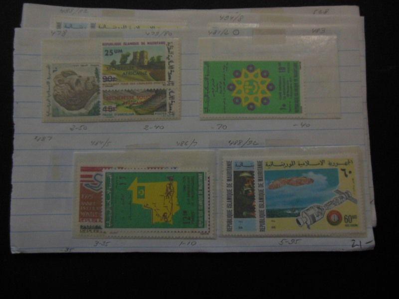 MAURITANIA : Beautiful all VF MNH grouping all from 1970s. Scott Catalog $259.00