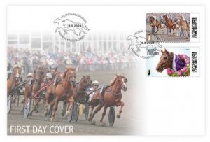 Finland 2024 100 years of Royal trots Horses FDC