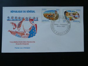 fish fisheries food FDC 1992 Senegal 81086