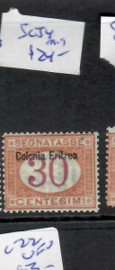 ERETRIA ITALIAN COLONY (P0803B)  POSTAGE DUE  30C  SC J4   MOG 