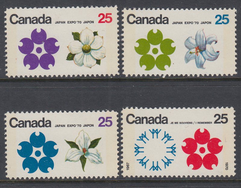Canada 508p-511p MNH VF