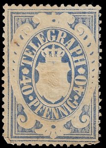 Germany-Bavaria 1876 40pf telegraph, Mi. Tele 19 MH vg-f