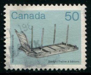 930 Canada 50c Sleigh, used