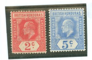 British Honduras #72-73 Unused Single (Complete Set)