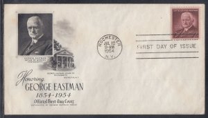 United States Scott 1062 Art Craft FDC - Gearge Eastman Issue