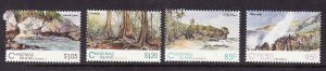 Christmas Is.-Sc#350-3-unused NH set-Scenic Views-1993-