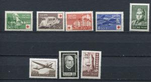 Finland 1943 Sc B60-4 and 244-5 and C2 Mi 276-285 MNH/MH Complete year  3749