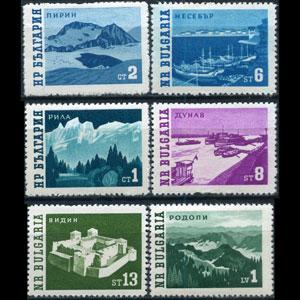 BULGARIA 1962 - Scott# 1230-34A Scenes Set of 6 NH