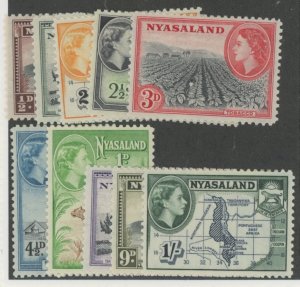 Nyasaland Protectorate #97-106 Unused Single