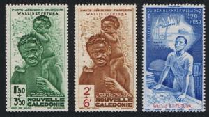 Wallis and Futuna Native Children's Welfare Fund 3v 1942 MNH