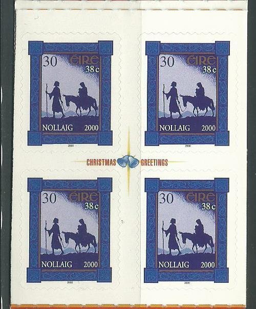 2000 Ireland Scott Catalog Number 1278 Block of 4 Unused Never Hinged