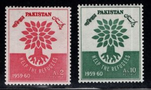 Pakistan Scott 112-113 MH* Refugee set