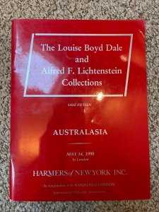 DALE-LICHTENSTEIN Australasia Sale 15 - May 14, 1990 H.R. Harmer Auction