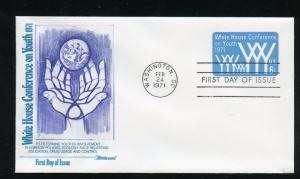 US U555 6 cent Envelope Youth Conference UA Fleetwood FDC