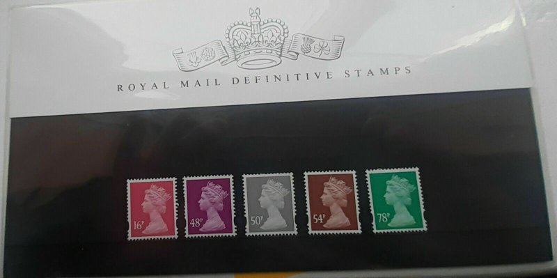 2007 Machin De La Rue Definitives 16p to 78p Presentation Pack no 75 Cat £10