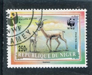 Niger 1998 WWF DORCAS GAZELLE Stamp Fine used Perforated VF