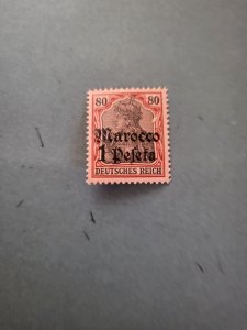 Stamps German Offices in Morocco Scott #28 hinged