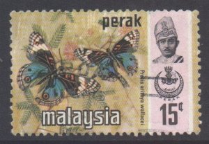 Malaya Perak Scott 151 - SG177, 1971 Butterflies 15c used