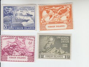 1949 Virgin Islands Universal Postal Union  (Scott 92-95) MH