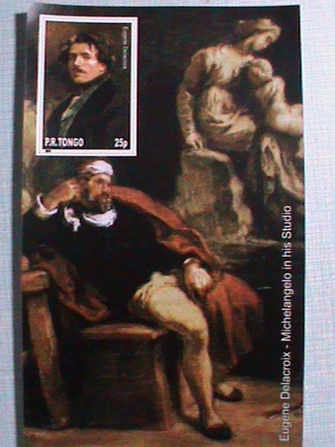 ​TOGO STAMP: EUGENE DALACROIX-MICHELANGELO IN STUDIO MNH-STAMP S/S SHEET