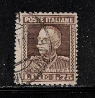 ITALY Scott # 193b Used F-VF - Victor Emmanuel Perf 11 x 13.5 CV $3150.00 Scarce