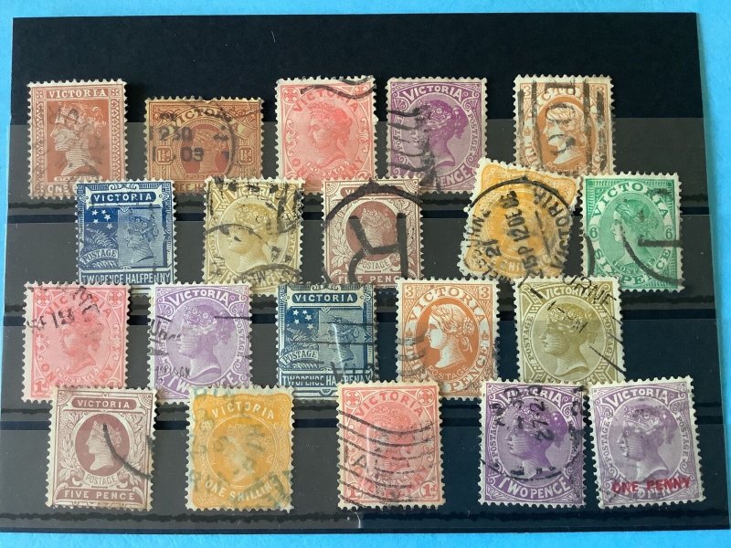 Australia Victoria Vintage Used Stamps R46316 