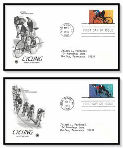 US #3119a-b Cycling Set FDC