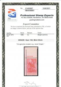 MOstamps - US #1073 Mint OG NH Graded 100 with PSE Cert - Lot # MO-3489 SMQ $165