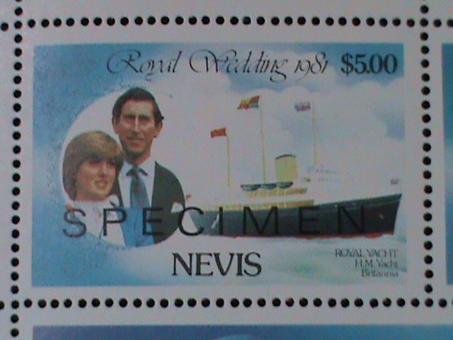 ​NEVIS-1981-SC# 139- RARE SPECIMEN-ROYAL WEDDING-MNH SHEET VF LAST ONE-RARE