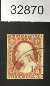 US STAMPS #11 USED LOT #32870