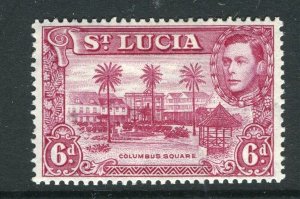 ST.LUCIA; 1938 early GVI portrait issue Mint hinged Shade of 6d. value