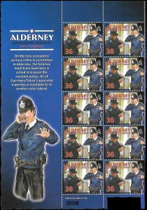 Alderney Scott #217 2003 MNH 36p Island Police Services Full Sheet