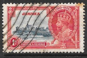 Jamaica 109: 1.5d George V, Windsor Castle, used, VF