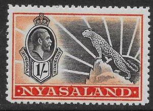 NYASALAND SG122 1934 1/= BLACK & ORANGE MTD MINT