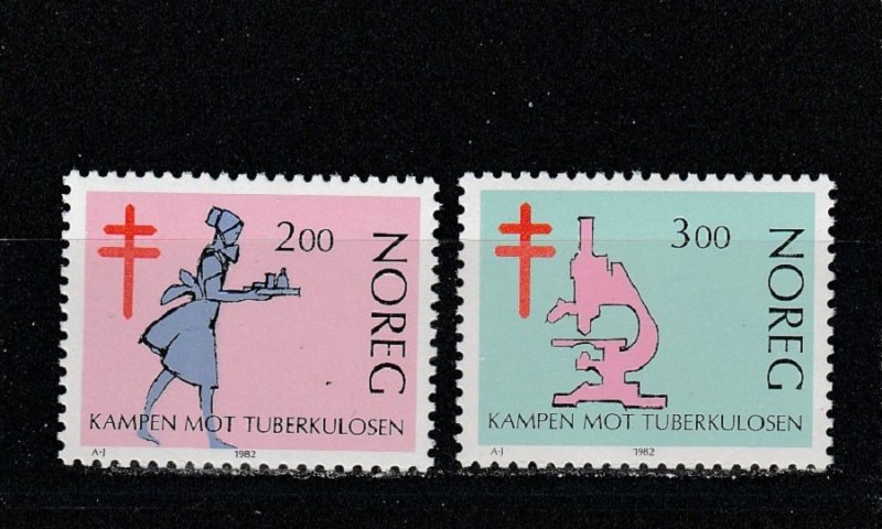 Norway  Scott#  802-803  MNH  (1982 Fight Against Tuberculosis)