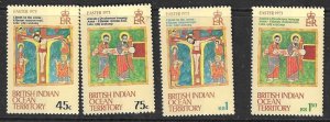 BRITISH INDIAN OCEAN TERR SG47/50 1973 EASTER  MNH