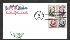 Just Fun Cover #3883-86 FDC ARTOPAGES Cachet. (A1521)