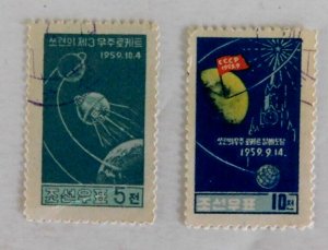 Korea Democratic Peoples Rep #225-6, Used/Good, Soviet Space Flights, 1960