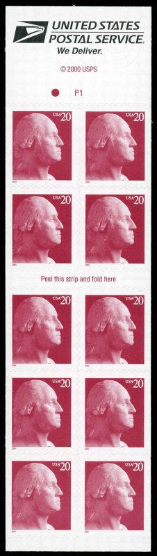 USA 3482a Mint (NH) Complete Booklet of 10