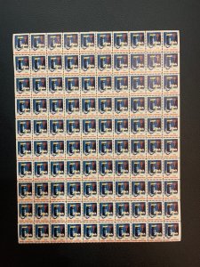 us 1941 Christmas Seals/Stamps Mint NH sheet of 100 stock photo