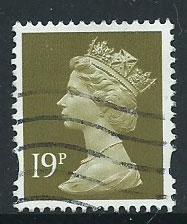 GB Machin 19p QE II  SG Y1682 Fine Used