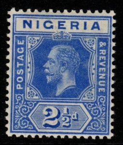 NIGERIA SG4 1914 2½d BRIGHT BLUE MTD MINT