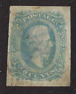 US CSA Scott #10A Used F-VF with thin in center